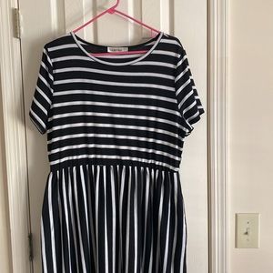 Black and White Maxi Dress